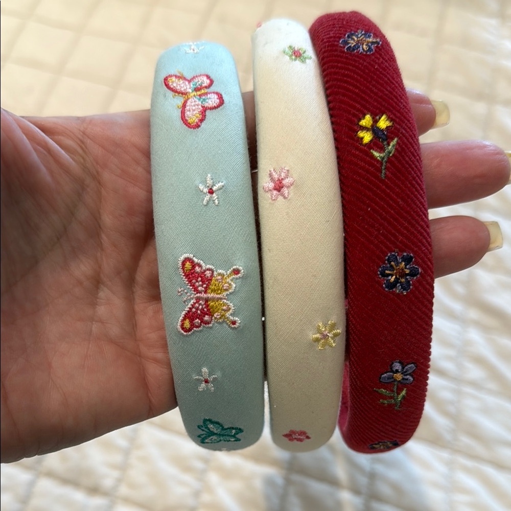 Vintage Embroidered Coveted Gymboree Hair Accessories Hairbands  WoW